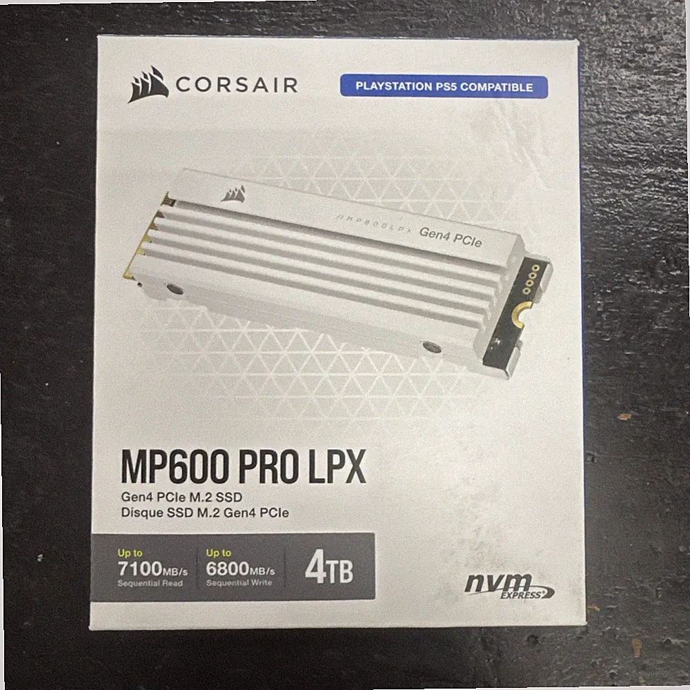 PS5 Compatible Corsair MP600 PRO LPX 4TB Gen4 PCIe M.2 SSD NVMe